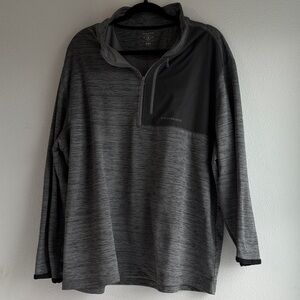 G.H. Bass & Co. Gray Quarter-Zip Sweatshirt